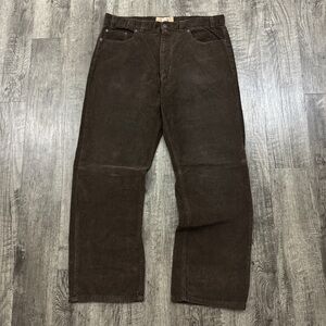 Vintage Y2K Chocolate Brown Old Navy Loose Baggy Wide Leg Skater Corduroy Pants